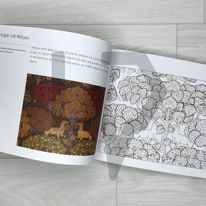 Art Nouveau Patterns of Verneuil Drawn in Colored Pencil 색연필로 그리는 베르누이의 아르누보 패턴