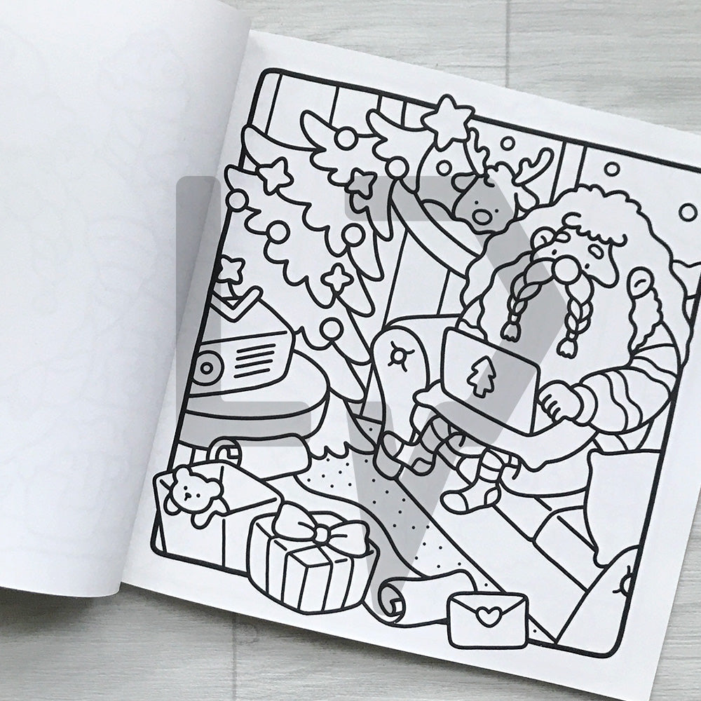 Coco Wyo Cozy Christmas Coloring Book 코지 크리스마스