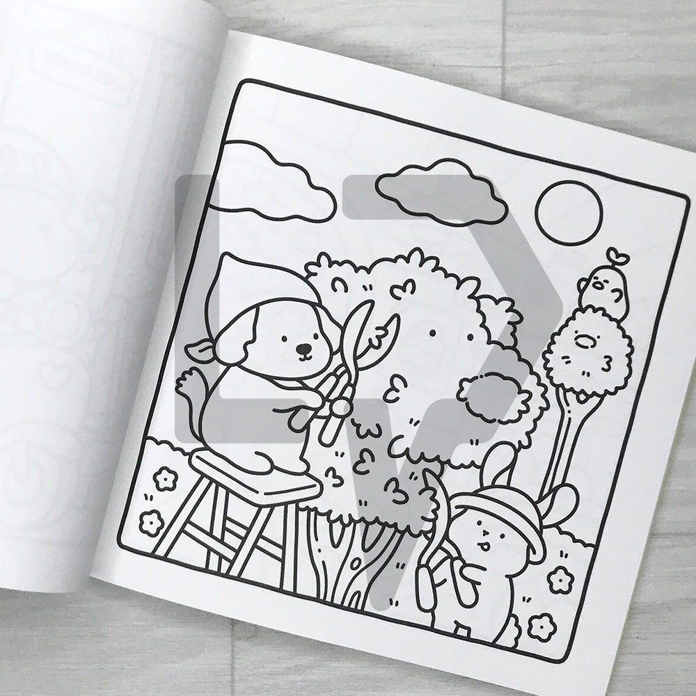 Coco Wyo Cozy Cuties Coloring Book 코지 큐티즈