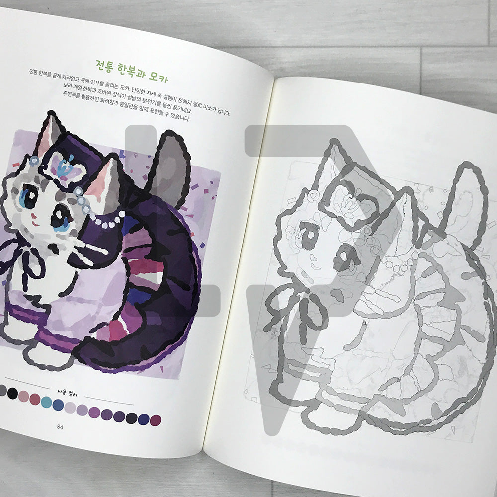 GENTLECAT's Cuteness Overload GENTLECAT의 귀여움 한도 초과 고양이 컬러링 북: A Cat Coloring Book