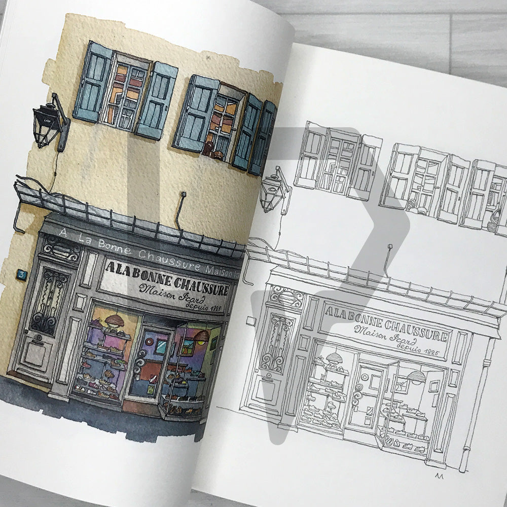 Streetside Shops 거리의 상점들 어반 컬러링북: Urban Anna Coloring Book 3
