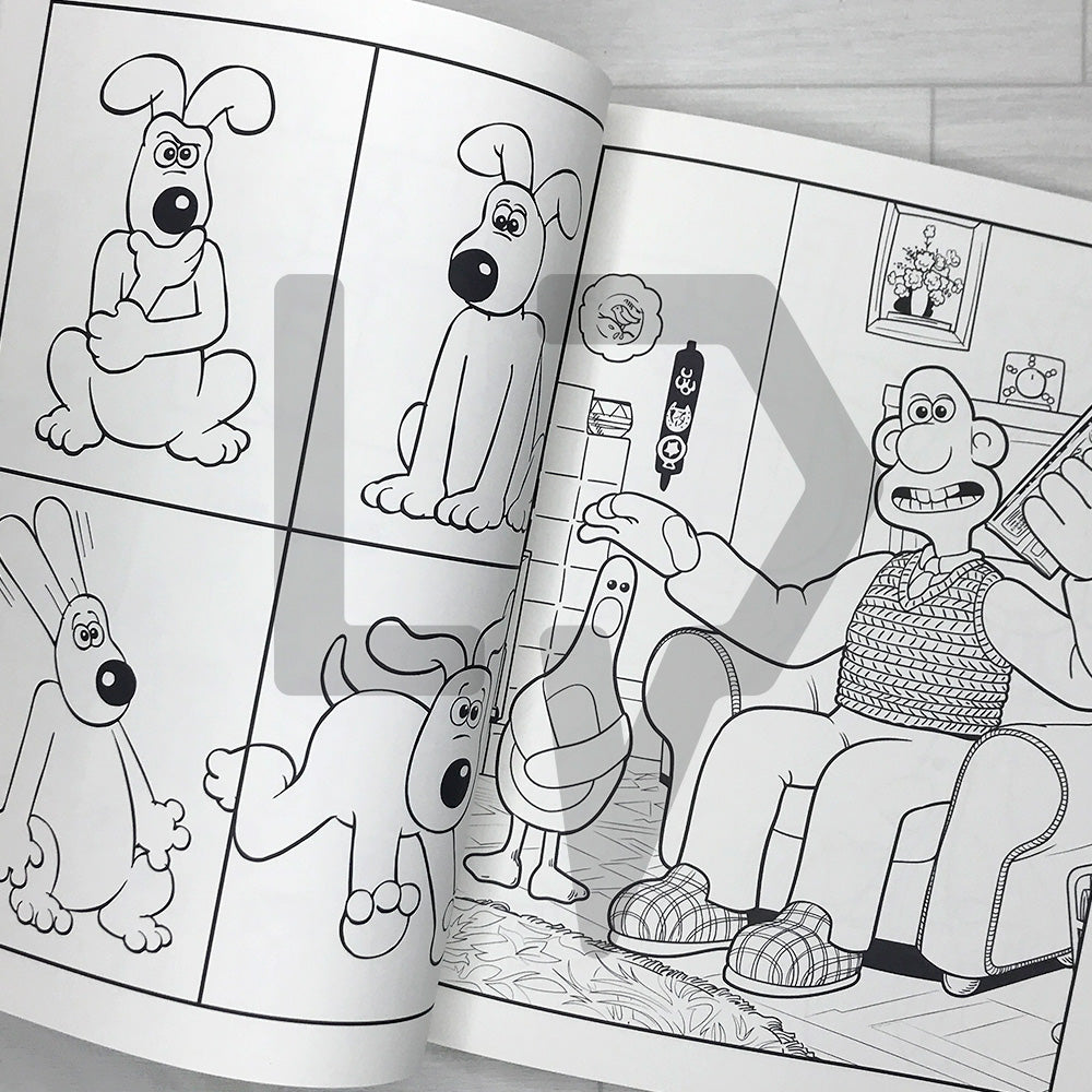 Wallace & Gromit: The Official 30th Anniversary Coloring Book 월레스와 그로밋 컬러링북