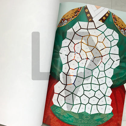 Hanbok Sticker Coloring Book 한복 스티커 컬러링 북 - Life Pattern Korea