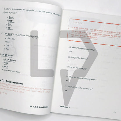 Talk To Me In Korean (TTMIK) Workbook Level 2 - Life Pattern Korea