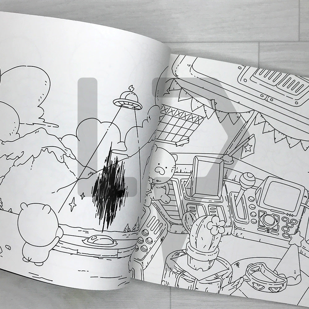 Udangtang! We Are NINIZ Coloring Book 우당탕탕! 우리는 니니즈 컬러링북