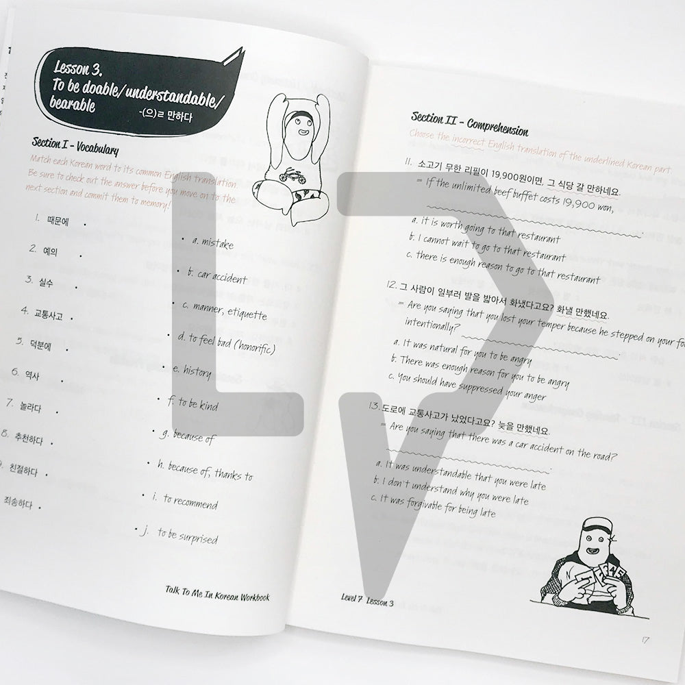 Talk To Me In Korean (TTMIK) Workbook Level 7 - Life Pattern Korea