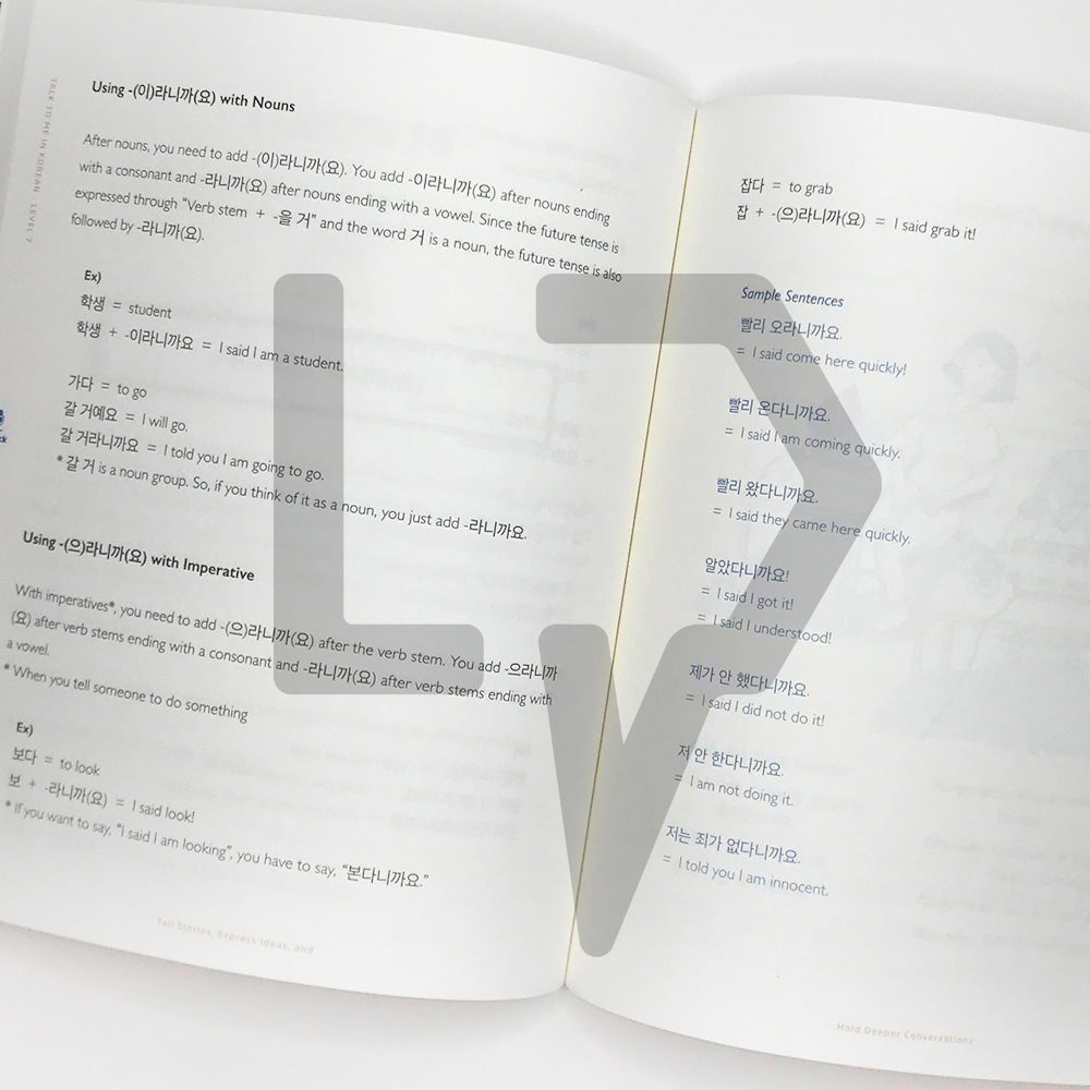 Talk To Me In Korean (TTMIK) Grammar Textbook Level 7 - Life Pattern Korea