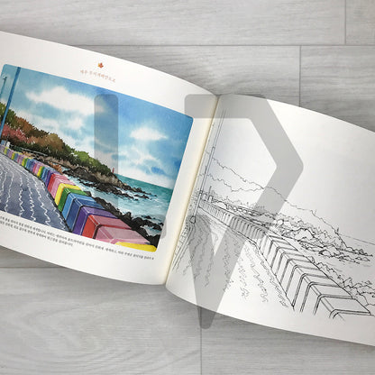Drawing the Four Seasons: Korea’s Must-Visit Landmarks Coloring Book 명소의 사계절을 그리다: 꼭 한 번 가보고 싶은