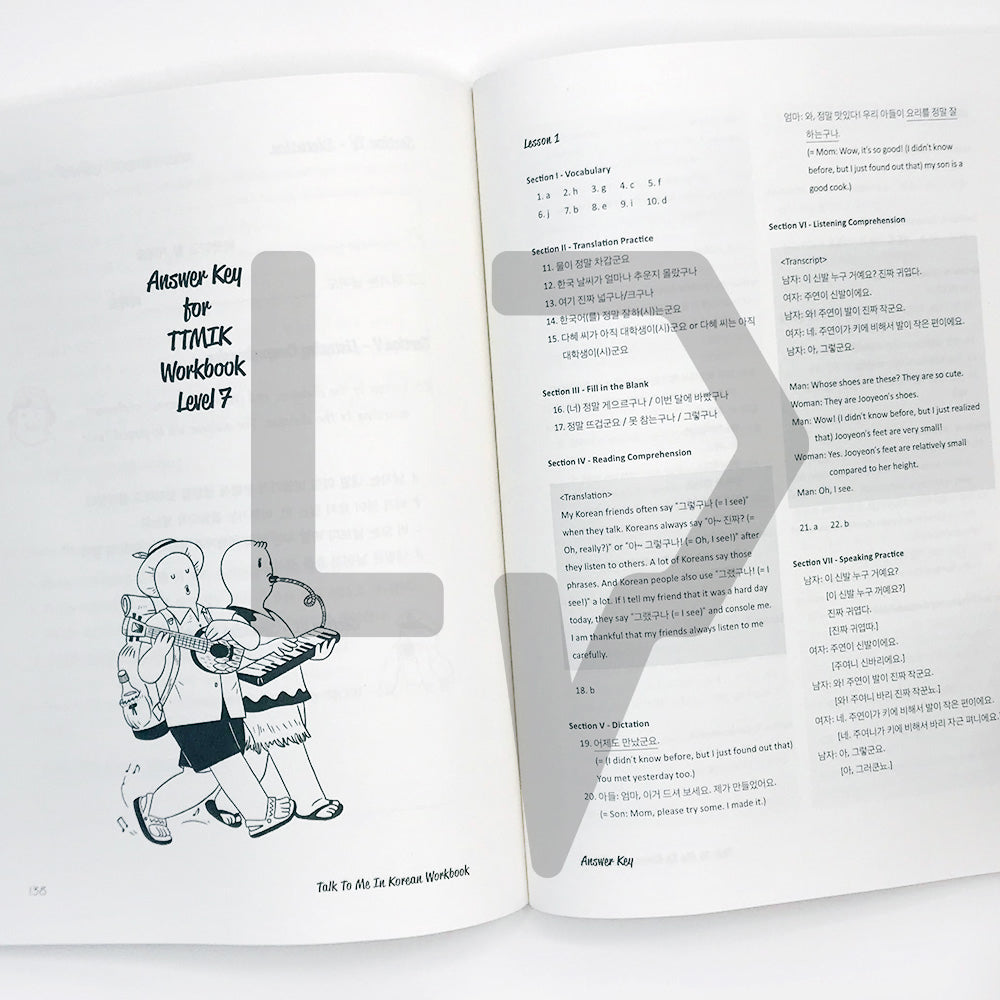 Talk To Me In Korean (TTMIK) Workbook Level 7 - Life Pattern Korea