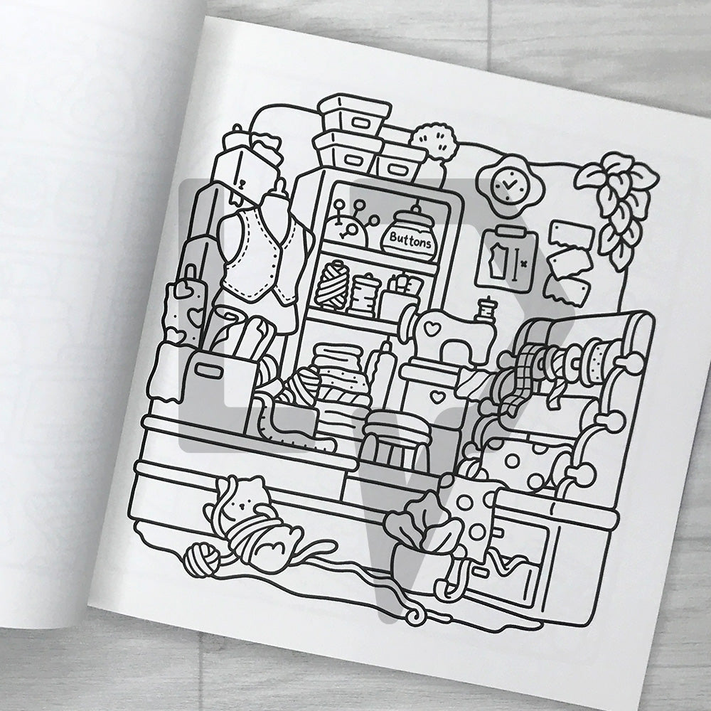 Coco Wyo Cozy Corner: Cute & Comfy Coloring Book 코코 와이오 코지 코너: 아늑한 공간