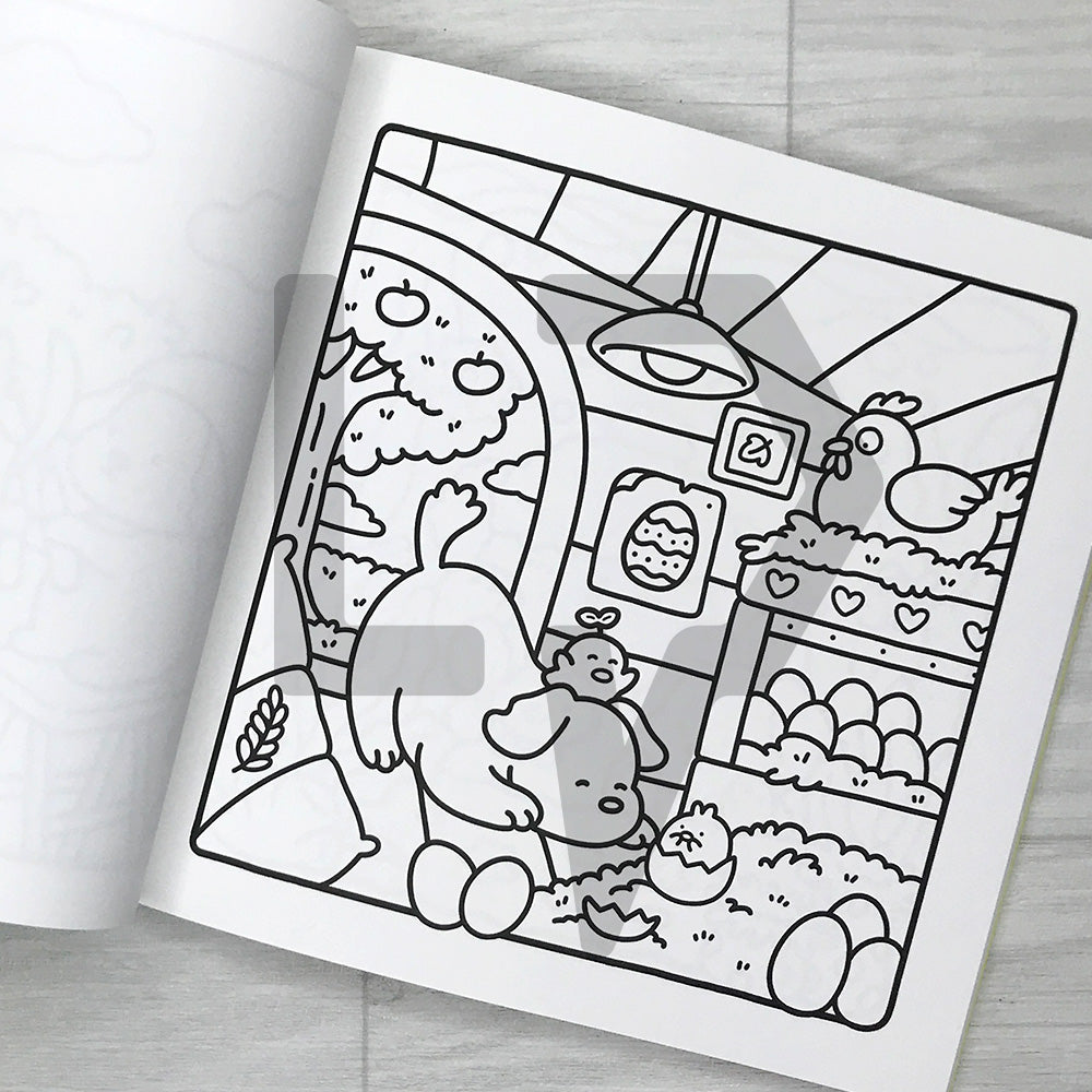 Coco Wyo Cozy Cuties Coloring Book 코지 큐티즈