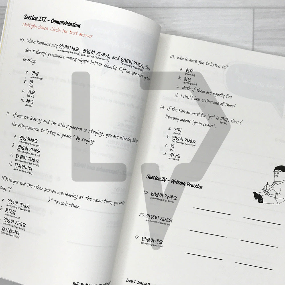 Talk To Me In Korean (TTMIK) Workbook Level 1 (2025 Revised) - Life Pattern Korea