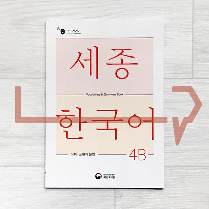 Sejong Korean Vocabulary & Grammar Book 세종한국어 어휘 표현과 문법 4B (2022 Edition)