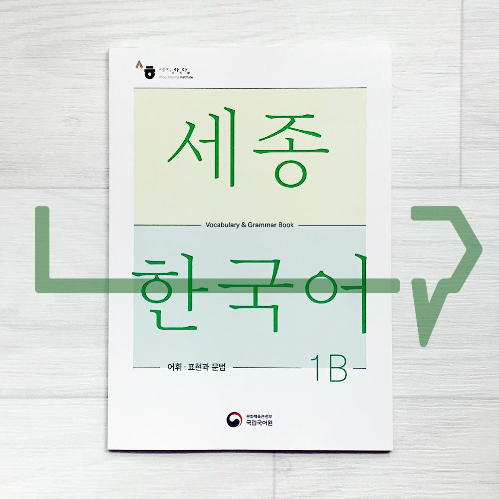 Sejong Korean Vocabulary & Grammar Book 세종한국어 어휘 표현과 문법 1B (2022 Edition)