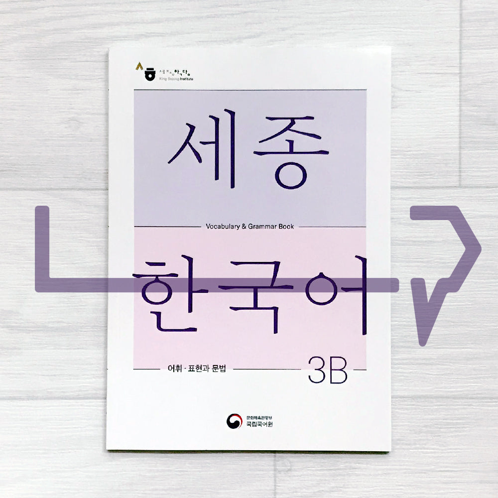 Sejong Korean Vocabulary & Grammar Book 세종한국어 어휘 표현과 문법 3B (2022 Edition)