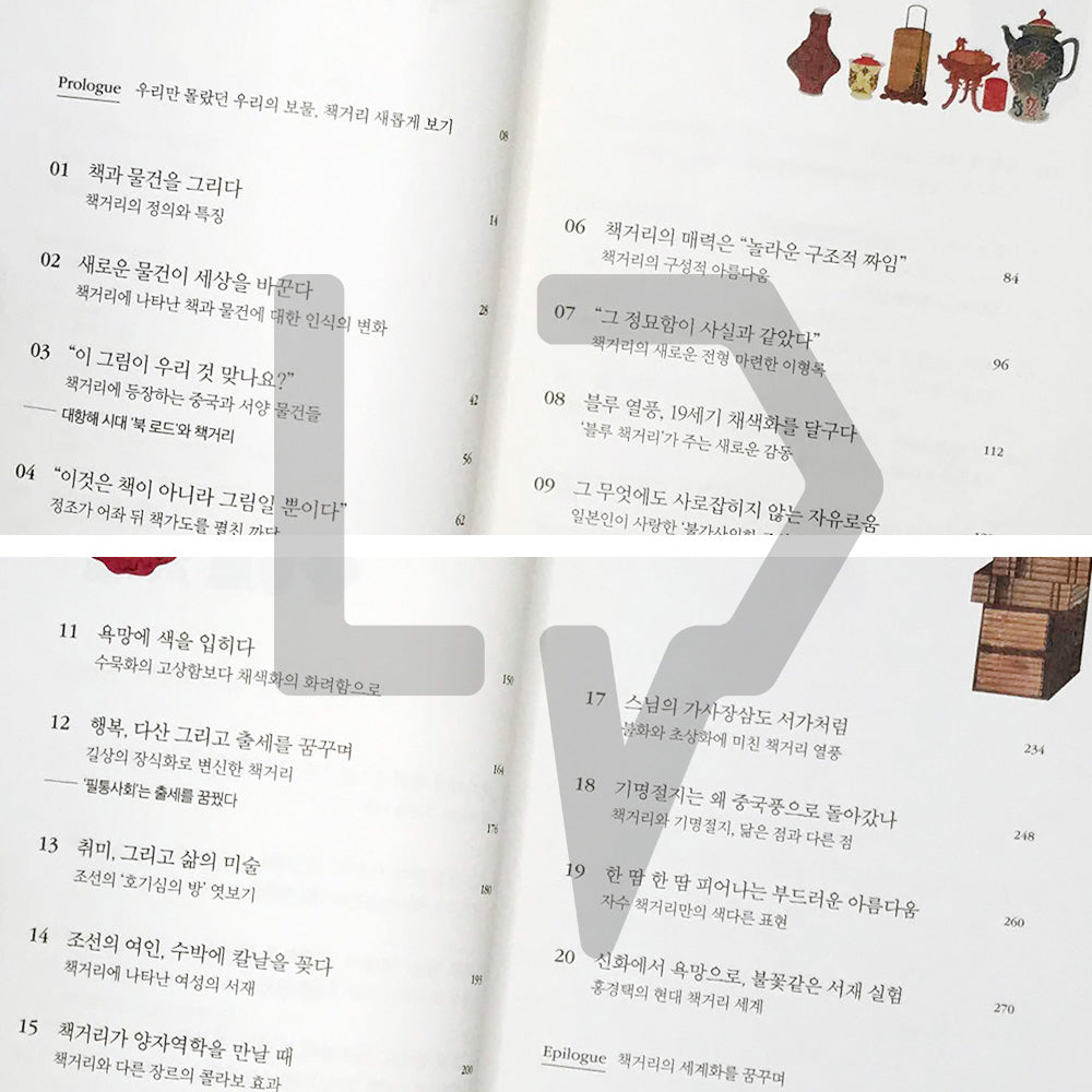 Chaekgeori (Books and Things) 책거리 - Life Pattern Korea