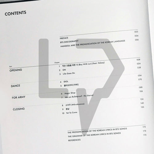 BTS Lyrics Inside - Life Pattern Korea