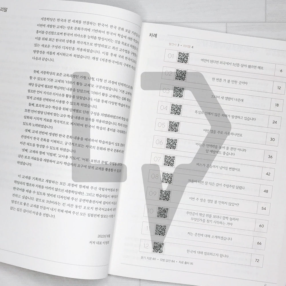 Sejong Korean Workbook 세종한국어 익힘책 4A (2022 Edition)