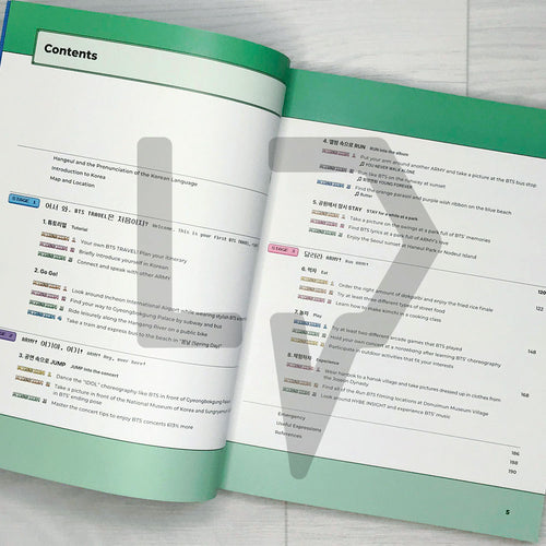 BTS Travel Book with useful Korean expressions