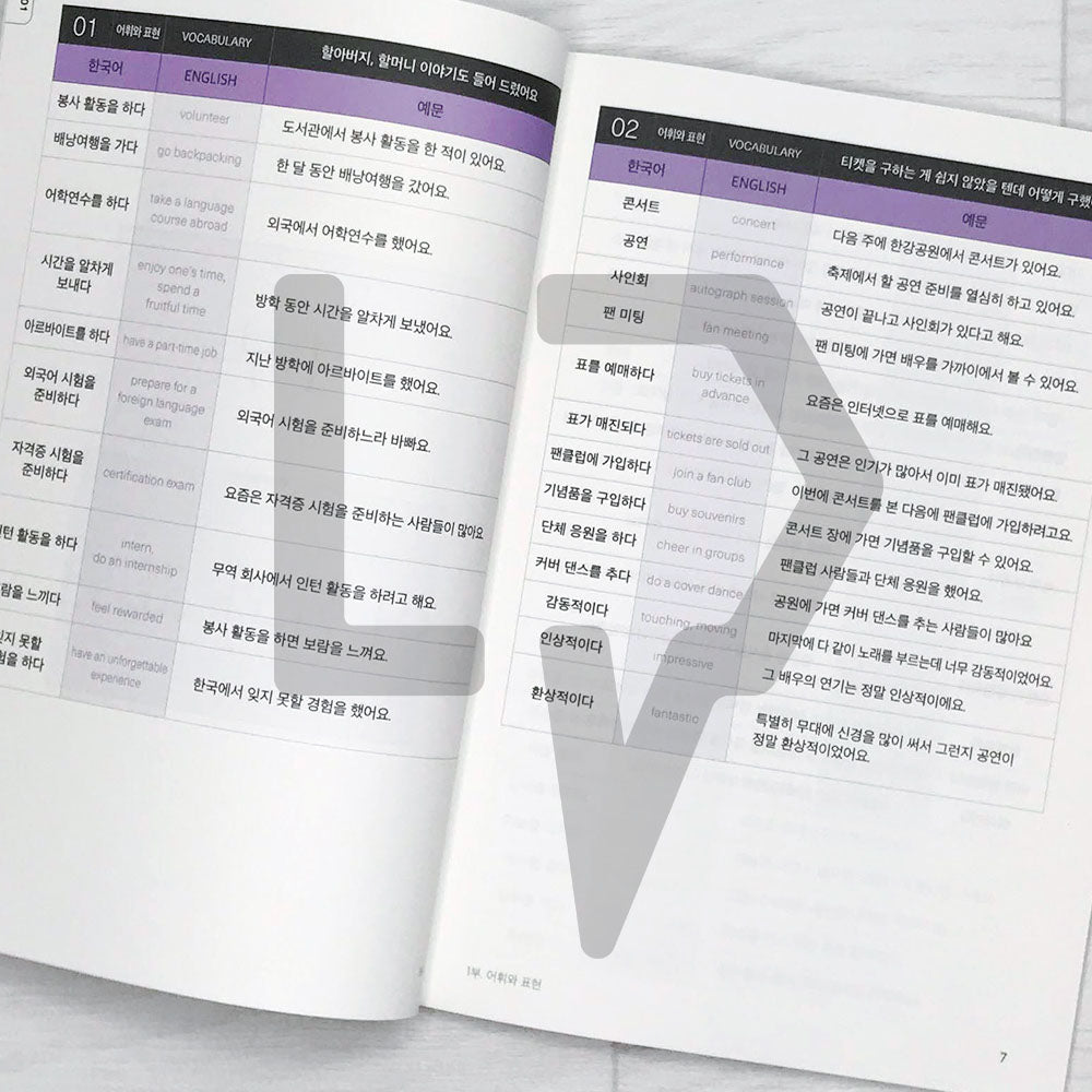 Sejong Korean Vocabulary & Grammar Book 세종한국어 어휘 표현과 문법 3B (2022 Edition)