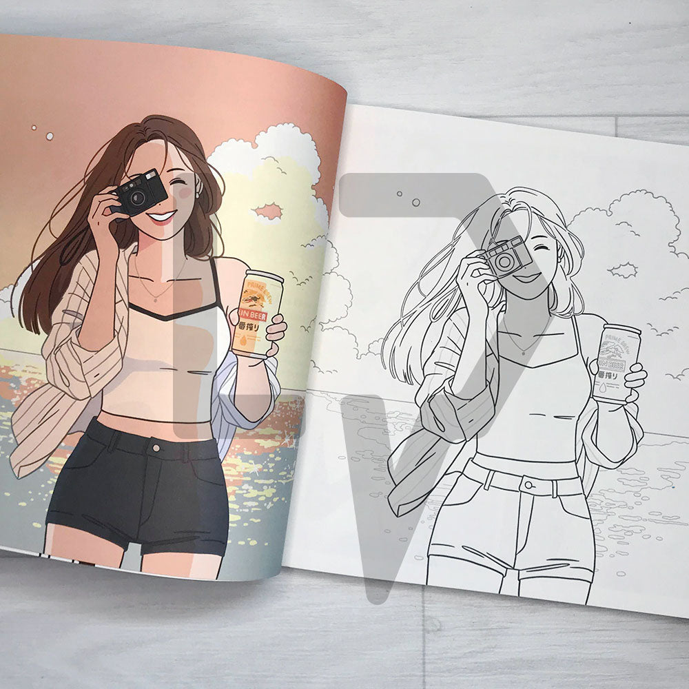 Soruru’s Coloring Book 소르르 일러스트 컬러링북 - Life Pattern Korea