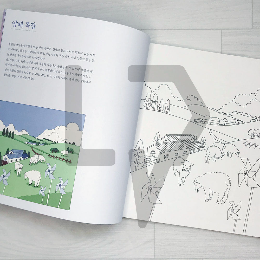 Korea Coloring Travel 우리나라 컬러링 여행