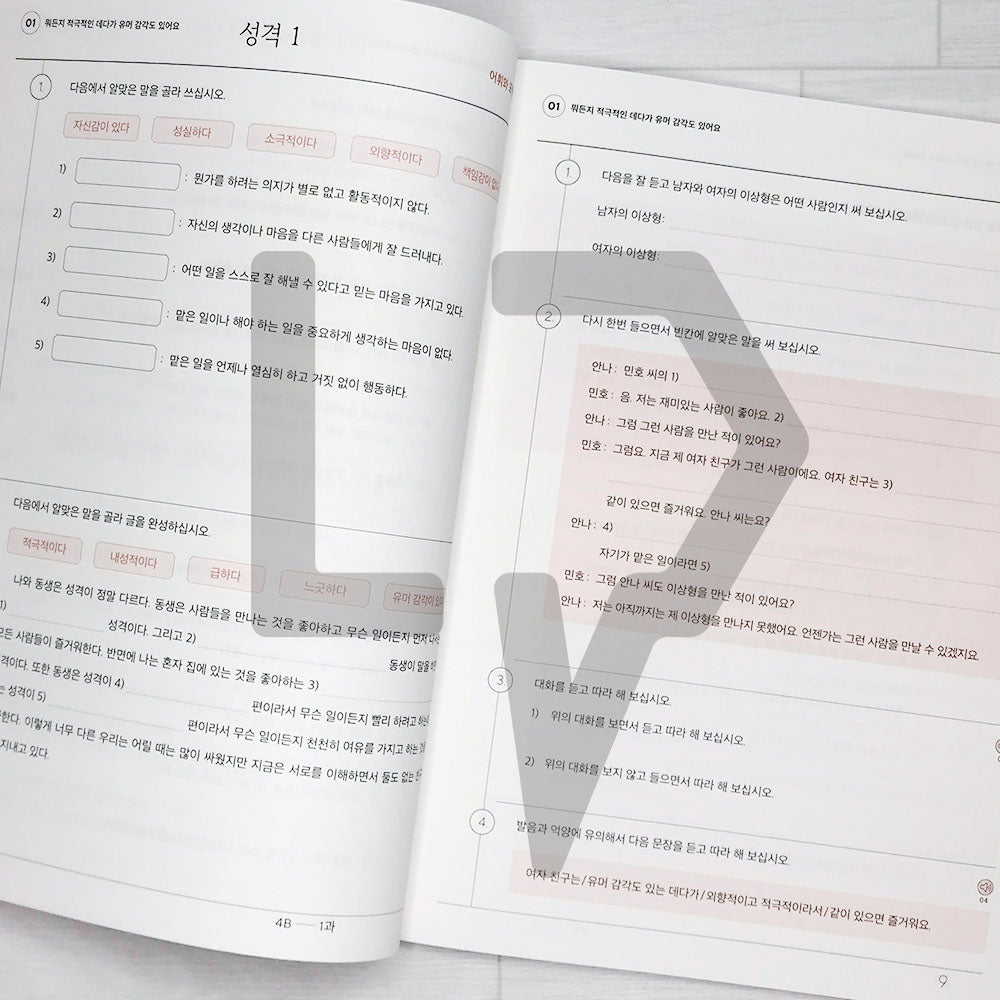 Sejong Korean Workbook 세종한국어 익힘책 4B (2022 Edition)