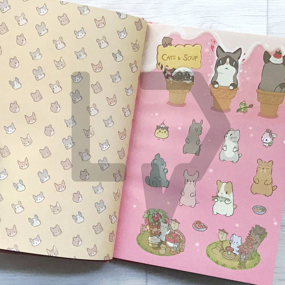Cats & Soup Sticker Book 고양이와 스프 스티커북