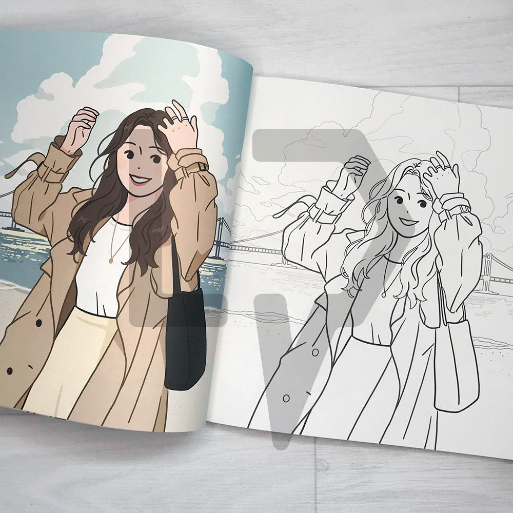 Soruru’s Coloring Book 소르르 일러스트 컬러링북 - Life Pattern Korea