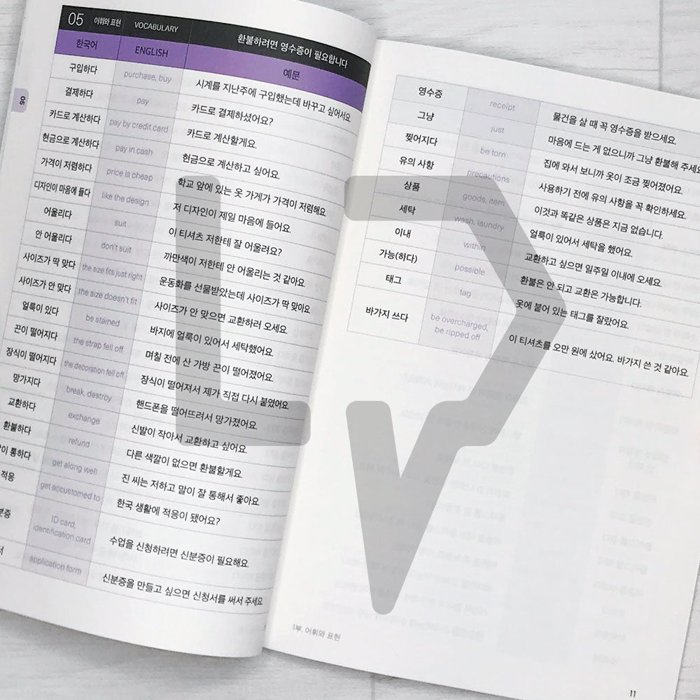 Sejong Korean Vocabulary & Grammar Book 세종한국어 어휘 표현과 문법 3A (2022 Edition)