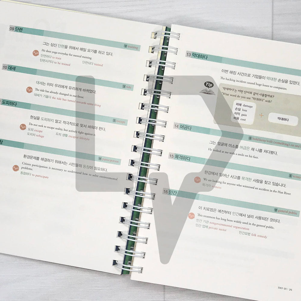 TOPIK in 30 days Advanced Vocabulary - Life Pattern Korea