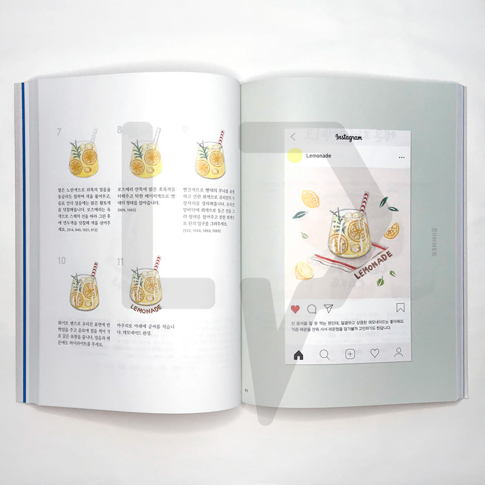 Sweet Colored Pencil Coloring Class by Sovoroo 소보루 카페의 달콤한 색연필 수업 - Life Pattern Korea