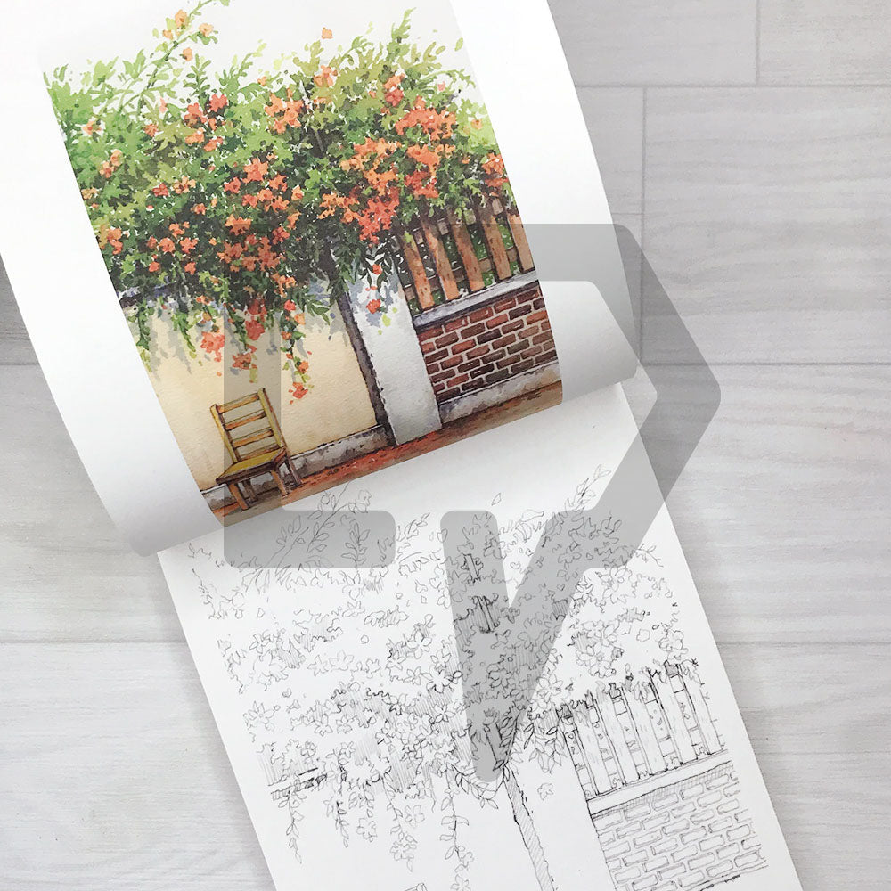 Drawing the Four Seasons Coloring Book 사계절을 그리다 - Life Pattern Korea